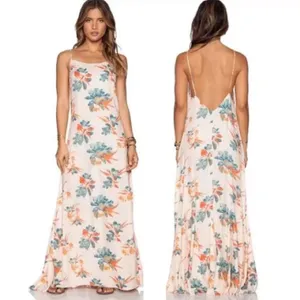 Free People Intimately Star Chasing Slip Maxi Dress in Hibiscus Combo‎ thumbnail 2