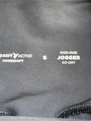 Old Navy Active High Rise Powersoft Go Dry Joggers Womens S Black Athleisure thumbnail 6