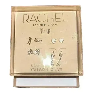 RACHEL Rachel Roy Gold‎ Tone Box Earring Set thumbnail 1