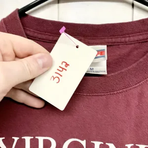 Vintage Soffee Top Unisex Medium Maroon Virginia Tech Graphic Crewneck Tee Shirt thumbnail 4