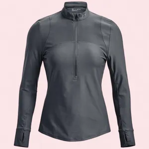 Under Armor Running UA Qualifier ½ Zip Top in Gray thumbnail 1