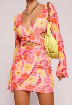 Tigermist Floral Cut Out Dress thumbnail 1