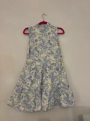Amanda Uprichard blue floral mini dress thumbnail 2