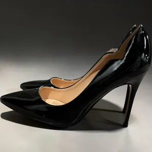 Womens Coleter Black Patent High Heel Stilletto Pumps Slip Size 8 thumbnail 2