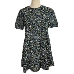 Hyacinth House Quinn Tiered Mini Dress in Black Floral Tuckernuck thumbnail 5