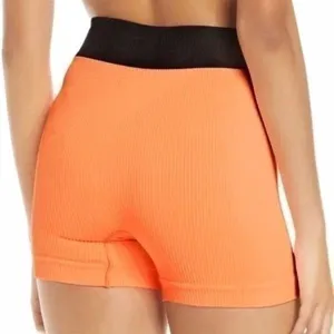 Free People Movement‎ Prajna Shorts Womens Size M/L Orange Black thumbnail 2