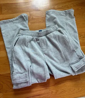 GAP Light Gray Women's Cargo Jogger Sweatpants thumbnail 1