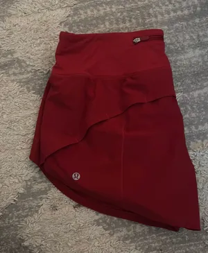 Red Lululemon Hotty Hot Shorts thumbnail 1