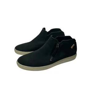 ECCO Soft 7 Tred Zip Booties Black Nubuck Leather High‎ Top Sneakers 430243 thumbnail 4