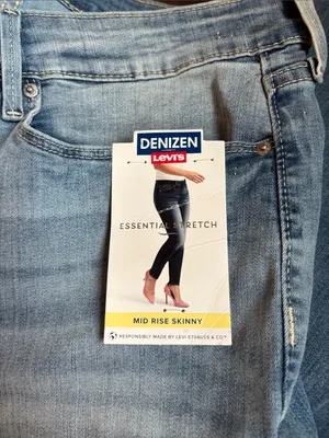 Levi's Denim Skinny Jeans - Light Blue Wash thumbnail 7
