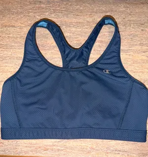 Champion Reversible Sports Bra Women’s Medium Blue Navy Athletic Racerback thumbnail 1