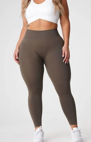 NVGTN Olive Solid Seamless Legging thumbnail 1