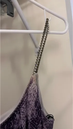 Animal Print Maxi Dress Purple Size M thumbnail 6