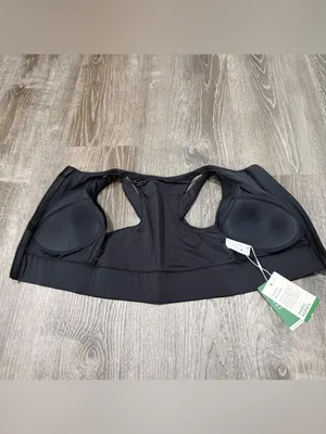 NWT Halara Black Zip Up Sports Bra thumbnail 5
