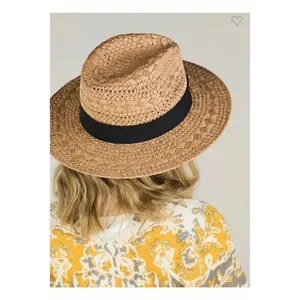 ✨Ruggine Boho Chic Summer Panama Hat✨ Tan Size M thumbnail 4