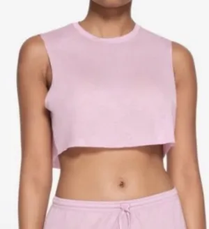 skims boyfriend crop tank in cherry blossom size medium NWT thumbnail 1