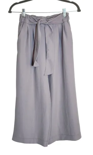 Lululemon Light Purple Wide Leg Cropped Pull On Pants Size 4 Flaw thumbnail 1