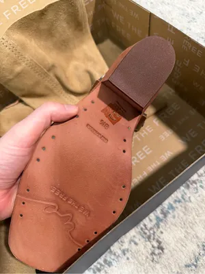 Free People We The Free Denver Double Buckle Sand Suede Western Boots 8.5 thumbnail 5