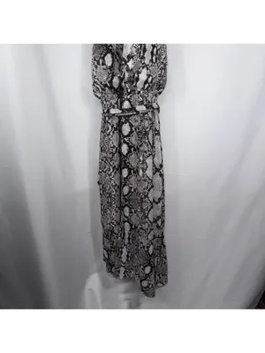 Express Snake Print Halter Maxi Dress Size M High Low thumbnail 8