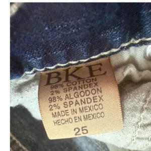 BKE Drew Denim Shorts Dark Wash Contrast Stitch Size 25‎ Americana Summer thumbnail 3