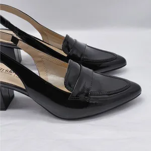 LifeStride Womens Angel Slingback Loafer Pump Sz 6.5 M Black Patent Office Shoe thumbnail 4