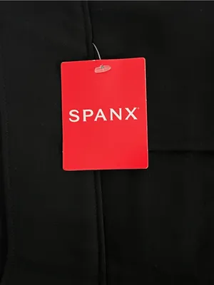 Spanx Perfect Pant Hi-Rise Flare Black Pintuck Work Pants NWT Size XL thumbnail 4