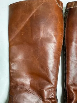FRYE Melissa Button Leather Riding Womens 6.5 cognac Equestrian Knee High BOOTS thumbnail 10