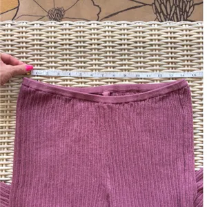 SKIMS Ribbed Sheer Lounge Pants Large high rise comfortable layered luxury thumbnail 7
