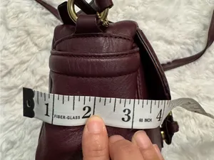Coach Burgundy Leather Camera Crossbody with Gold Hardware thumbnail 12