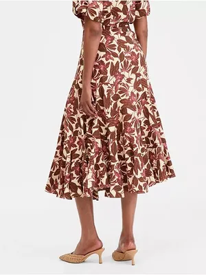 INC International Asymmetrical Tiered Skirt Size Small thumbnail 2