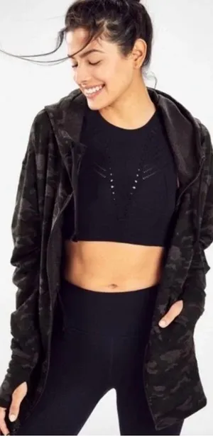 Fabletics Leah Oversized Zip Hoodie* thumbnail 1
