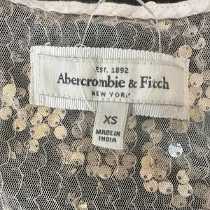 NWOT ABERCROMBIE & FITCH Gold Sequin Racer Back Tank Top - size XS thumbnail 7
