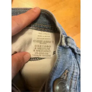 Lee Classic fit at the Waist Cropped Denim Blue Jean Capris Size 8M (1110) thumbnail 6