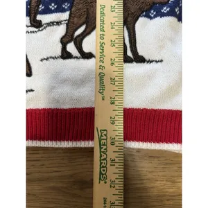 Holiday Time Women Size 4X Boston Terrier Ugly Christmas‎ Sweater Holiday Party thumbnail 12