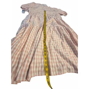 Calista Pink and White Gingham Dress - Size M thumbnail 10