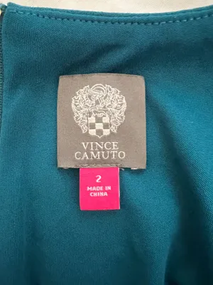 Vince Camuto Teal Sleeveless Midi Sheath Dress thumbnail 5