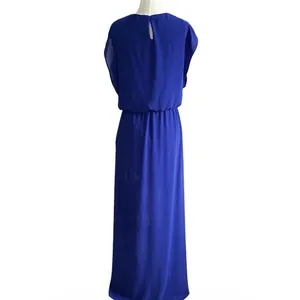 Lush Clothing Womens Size Medium Blue Dress Blouson Maxi Cap Sleeve Round Neck NWT | 27-3 thumbnail 3