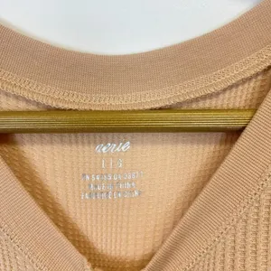 Aerie Waffle Knit Thermal Button Top thumbnail 6