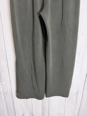 Spanx Air Essentials Wide Leg Pants Women's XL Dark Green Drawstring Lounge Soft thumbnail 6