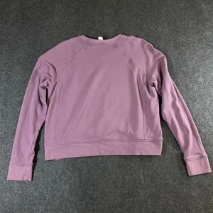 Lululemon Perfectly Oversized Crewneck Pullover Mauve Purple Size 12 Sweatshirt thumbnail 2