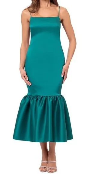 Betsy & Adam - Flounce-Hem‎ Midi Dress. thumbnail 1