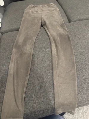 Wilfred Free Daria Faux-Suede‎ Charcoal Leggings size small thumbnail 5