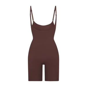SKIMS shapewear bodysuit seamless sculpt open bust bodysuit cocoa NWOT size 2X thumbnail 2