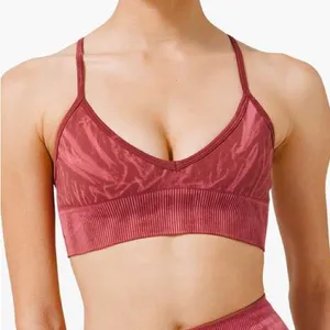Lululemon Ebb To Street Bra A/B Cup Wash Stone Wash Chianti size 6 thumbnail 1