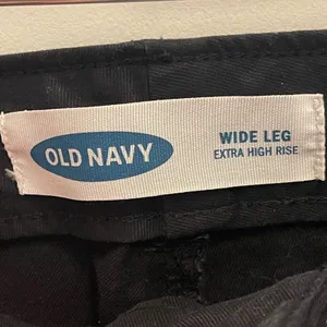 Old Navy Extra High‎ Rise Wide Leg Pants Black Stretch Twill Trousers 14 NWT thumbnail 5