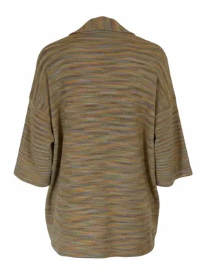 ZARA Women XL Multicolor Space Dye Button Front Knit Cardigan Sweater thumbnail 2