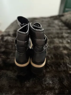 Esprit Women's moto Biker/Platform Combat Boots black 10 new lug thumbnail 3
