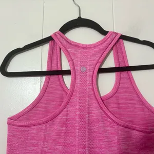 Lululemon Swiftly Tech Heathered Pink Racerback Athletic Tank Size 8 thumbnail 2