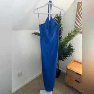 Amanda Uprichard Charmaine Gown Maxi Dress in Blue Size XL‎ thumbnail 4