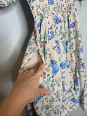 Her Universe Disney Eeyore Floral Smock Dress XS BoxLunch Winnie Pooh thumbnail 6